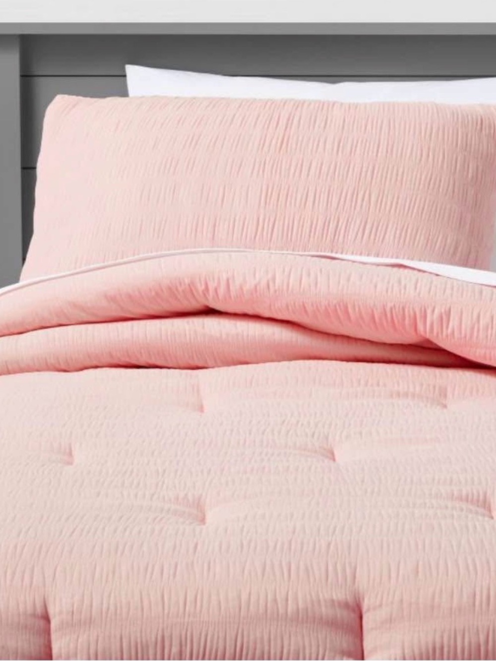 Pillowfort Pink Comforter Set with Printed Sheet and Toss Pillow - Picture 3 of 3